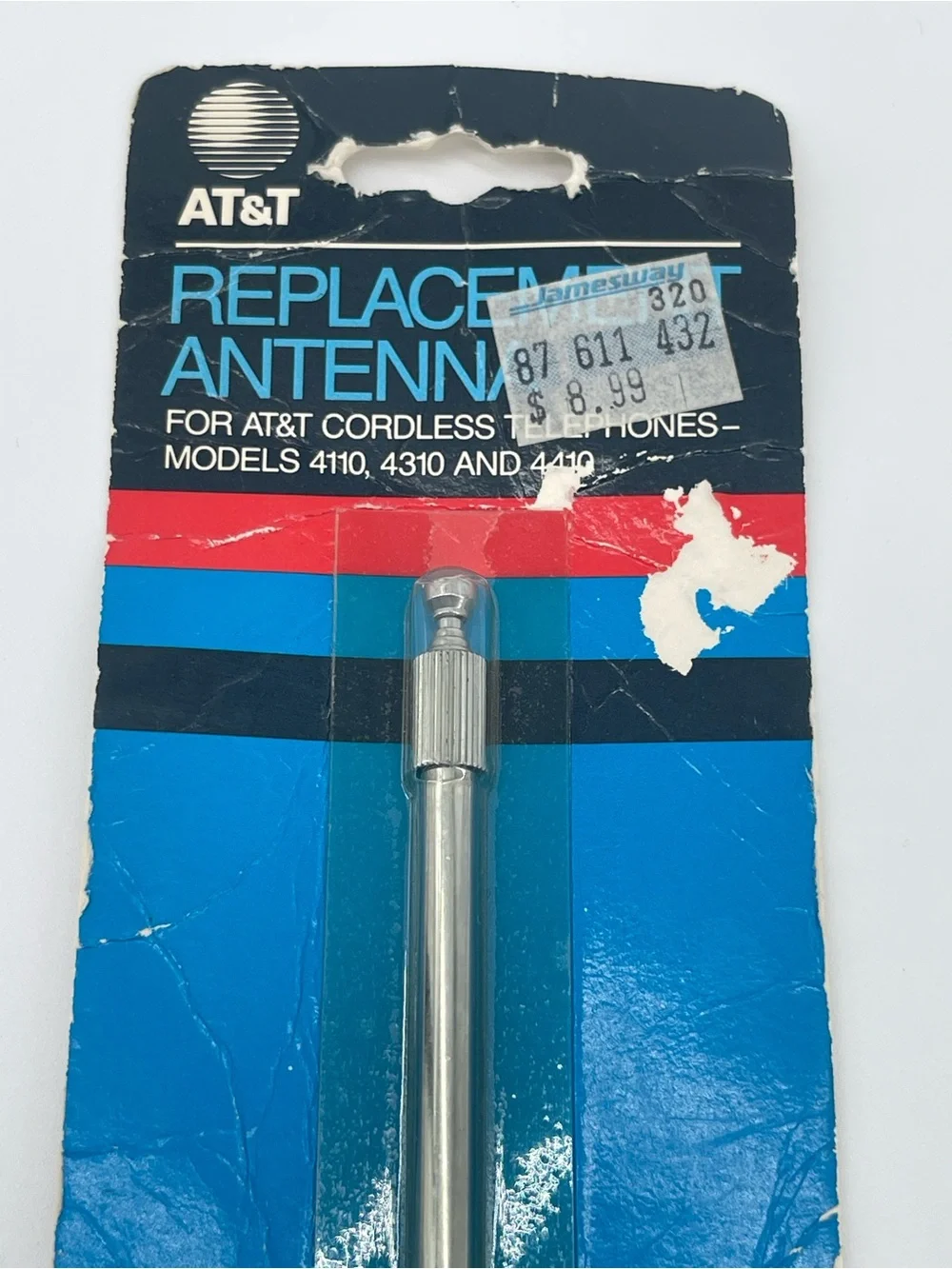 Vintage 80s AT&T Replacement Telescopic Antenna for Cordless Phones